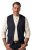 JP1880 851800 Tweedvest i fiskebensmønster Mørkeblå - Dresser og blazere - Dresser i store størrelser