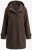 Ulla Popken 851803 Dufflecoat Mørkebrun - Frakker - Kåper i store størrelser