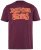 JP1880 851910 Rolling Stones Vintage Logo T-skjorte Aubergine - Band T-skjorter - Band-t-skjorter i store størrelser