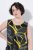 Ulla Popken 852329 Stripete jerseykjole Olivengrønn - Jerseykjoler - 