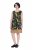 Ulla Popken 852329 Stripete jerseykjole Olivengrønn - Jerseykjoler - 