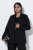 Ulla Popken 852498 Blazer med strass og én knapp Svart - Blazere - Blazere i store størrelser for dame