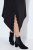 Ulla Popken 852636 Omslagskjole Svart - Jerseykjoler - 
