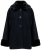 Ulla Popken 852644 Capejakke med kant i fuskepels Svart - Ponchoer og capes - 