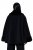 Ulla Popken 852644 Capejakke med kant i fuskepels Svart - Ponchoer og capes - 