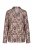 Ulla Popken 852649 Mønstret pyjamas med skjortekrage Brun - Pyjamas/Loungewear - 