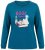 Ulla Popken 852710 Langermet hjemmegenser Petrol - Pyjamas/Loungewear - 