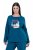 Ulla Popken 852710 Langermet hjemmegenser Petrol - Pyjamas/Loungewear - 