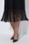 Ulla Popken 852937 Jerseykjole Svart - Jerseykjoler - 