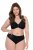 Ulla Popken 853040 Boksertruser med blonder Svart - Truser - 