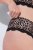 Ulla Popken 853106 Dyremønstrede stringtruser Svart - Truser - 