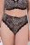 Ulla Popken 853106 Dyremønstrede stringtruser Svart - Truser - 