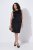 Ulla Popken 853766 Ermeløs bodycon-kjole med strass Svart - Sommerkjoler - Sommerkjoler for kvinner i store størrelser