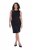 Ulla Popken 853766 Ermeløs bodycon-kjole med strass Svart - Sommerkjoler - Sommerkjoler for kvinner i store størrelser
