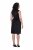 Ulla Popken 853766 Ermeløs bodycon-kjole med strass Svart - Sommerkjoler - Sommerkjoler for kvinner i store størrelser