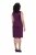 Ulla Popken 853766 Bodycon-kjole med strass Plomme - Aftenkjoler - Selskapskjoler for kvinner