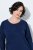 Ulla Popken 853877 Blomstret sweatkjole Mørkeblå - Kjoler - Kjoler for alle størrelser