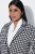 Ulla Popken 855173 Strikket rutete blazer Benhvit - Blazere - Blazere i store størrelser for dame