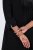 Ulla Popken 855373 Mønstret jerseykjole Svart - Jerseykjoler - 