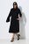 Ulla Popken 855373 Mønstret jerseykjole Svart - Jerseykjoler - 