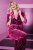 Ulla Popken 855499 Fløyelsblazer med strass Magenta - Blazere - Blazere i store størrelser for dame