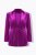 Ulla Popken 855499 Fløyelsblazer med strass Magenta - Blazere - Blazere i store størrelser for dame