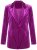 Ulla Popken 855499 Fløyelsblazer med strass Magenta - Blazere - Blazere i store størrelser for dame