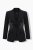 Ulla Popken 855550 Innsvingt blazer med glittersteiner Svart - Blazere - Blazere i store størrelser for dame