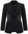Ulla Popken 855550 Innsvingt blazer med glittersteiner Svart - Blazere - Blazere i store størrelser for dame
