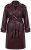 Ulla Popken 855617 Trenchcoat i skinnlook med knytebelte Vinrød - Frakker - Kåper i store størrelser