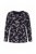 Ulla Popken 856134 Blomstret pyjamas Svart - Pyjamas/Loungewear - 