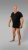 20 Nodi 9001 Short Sleeve V-Neck in Stretch Cotton Black - Undertrøyer - 