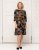 Scandinavian Caramel Flower Petals Dress Lavender and Orange - DAMEKLÆR 40-66 - Dameklær i store størrelser