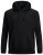 Jack & Jones Basic Hettegenser Svart - Gensere og Hettegensere - Store hettegensere - 2XL-14XL