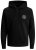 Jack & Jones JJESHARK SWEAT Hoodie Black - Gensere og hettegensere - Store hettegensere - 2XL-14XL