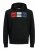 Jack & Jones CORP LOGO Hoodie Black - Gensere og hettegensere - Store hettegensere - 2XL-14XL