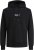 Jack & Jones ESTERBRO Hoodie Black - Gensere og hettegensere - Store hettegensere - 2XL-14XL