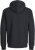 Jack & Jones BRADLEY Zip Hoodi Black - Gensere og hettegensere - Store hettegensere - 2XL-14XL