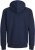 Jack & Jones BRADLEY Zip Hoodie Navy Blazer - Gensere og hettegensere - Store hettegensere - 2XL-14XL