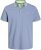 Jack & Jones PAULOS Short Sleeve Polo Light Blue/NEON - Polo- & piqueskjorter - Poloskjorte i store størrelser - 2XL-8XL