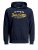 Jack & Jones Elogo Sweat Hood Navy Blazer - Gensere og hettegensere - Store hettegensere - 2XL-14XL