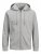 Jack & Jones Basic Sweat Zip Hood Light Grey Melange - Gensere og hettegensere - Store hettegensere - 2XL-14XL