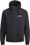 Jack & Jones RUSH SOLID Bomber Jacket with Hood Black - Jakker - Store jakker - 2XL-12XL