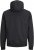 Jack & Jones RUSH SOLID Bomber Jacket with Hood Black - Jakker - Store jakker - 2XL-12XL