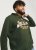 Jack & Jones 2 COL LOGO Hoodie Kombu Green - Gensere og hettegensere - Store hettegensere - 2XL-14XL