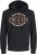 Jack & Jones 2 COL LOGO Hoodie Black - Gensere og hettegensere - Store hettegensere - 2XL-14XL