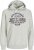 Jack & Jones 2 COL LOGO Hoodie White Melange - Gensere og hettegensere - Store hettegensere - 2XL-14XL