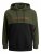 Jack & Jones JJEURBAN BLOCKING SWEAT Forest Green - Gensere og hettegensere - Store hettegensere - 2XL-14XL
