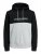 Jack & Jones JJEURBAN BLOCKING SWEAT Black - Gensere og hettegensere - Store hettegensere - 2XL-14XL