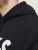 Jack & Jones CORP LOGO Large Print Hoodie Black - Gensere og hettegensere - Store hettegensere - 2XL-14XL